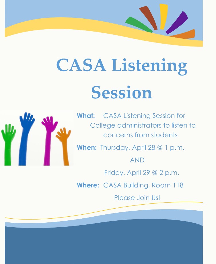 CASA listening session poster